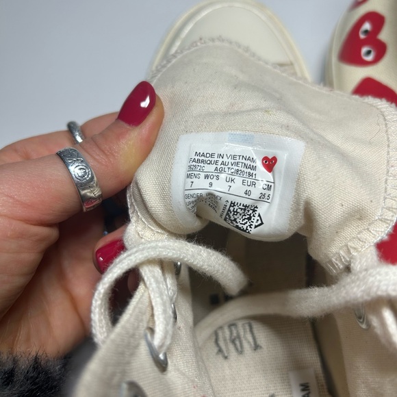 Comme des Garcon Converse - cream/off-white color - Picture 6 of 6
